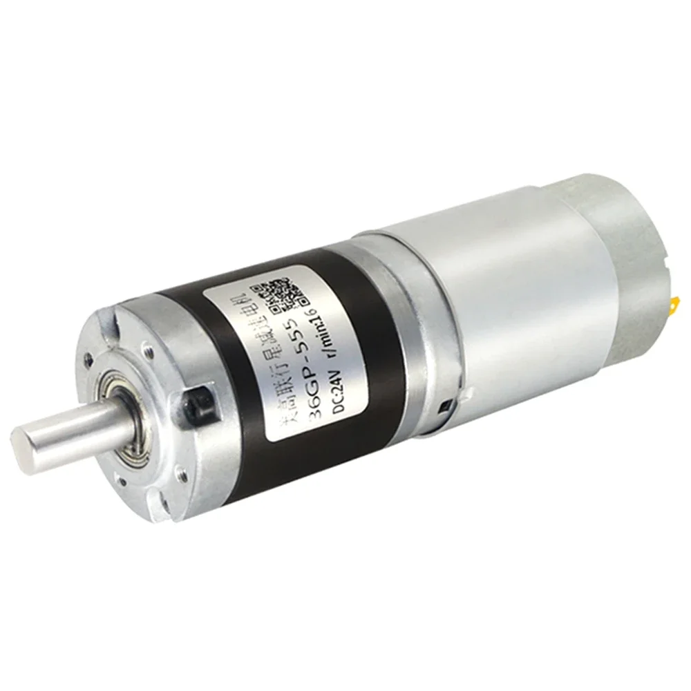 36 مللي متر تيار مستمر الكواكب المخفض 555 تيار مستمر موتور تروس 12 فولت 24 فولت PWM عزم دوران عالي مايكرو سرعة منخفضة 8-1620 دورة في الدقيقة المعدات المنزلية