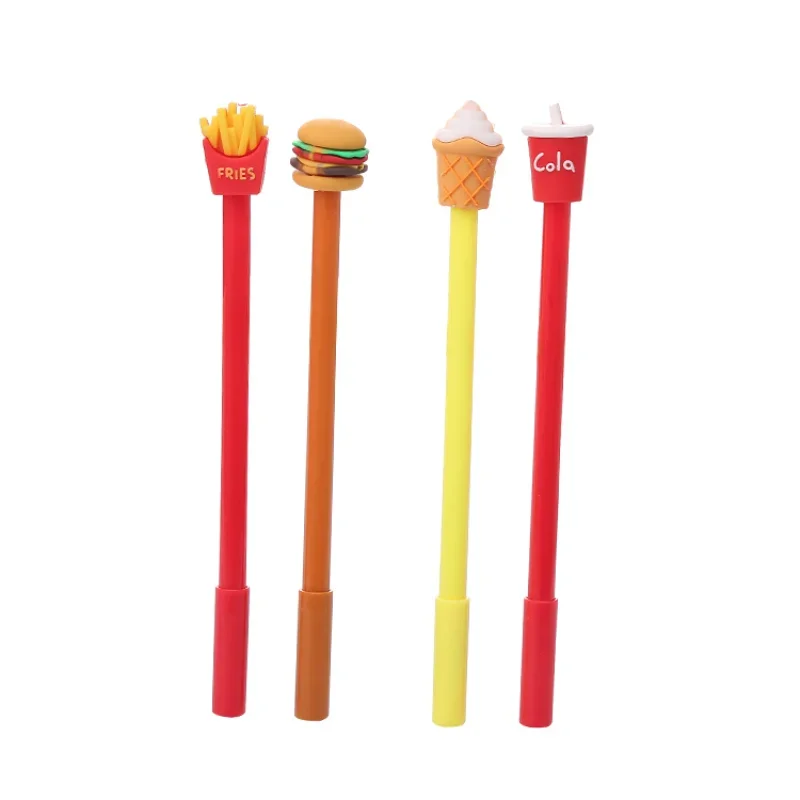 Wholesale creative fries cola burger ice cream neutral pen, fast food modeling cartoon student stationery office supplies