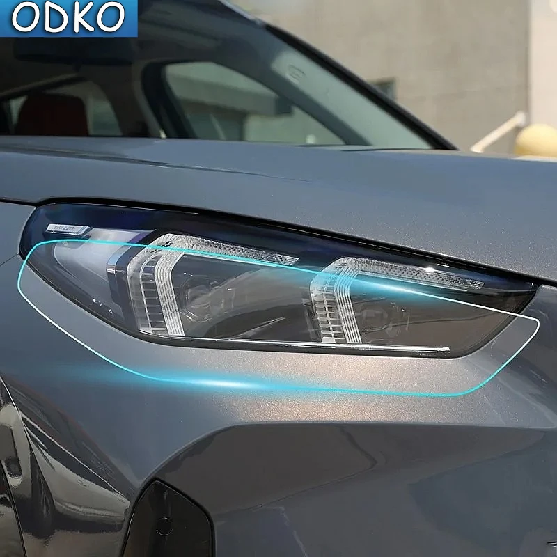 For BMW X1 Base U11 2023 TPU Blackened Headlight Taillight Foglight Protective Film Headlight Tail Lamp Color Changing Films