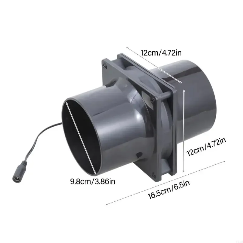 مروحة مستخرج من 12 سم 5V مع وحدة تحكم السرعة البحرية/ورشة العمل/حمام منفاخ التهوية