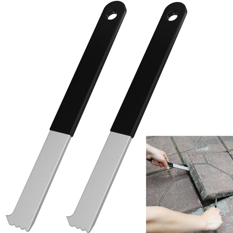 2Pcs Paver Puller, Paver Extractor Tool With Joint Scraper Mini Teeth & Gripper Slots, Paver Removal Tool For Garden Promotion