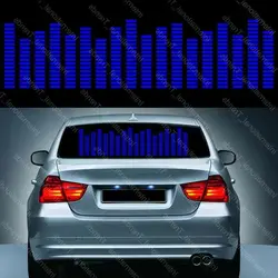 One Set Music Rhythm Audio BlueSensor Sound Equalizer Rear Windshield Sticker LED Car Sound Activated Flash Light Sticker