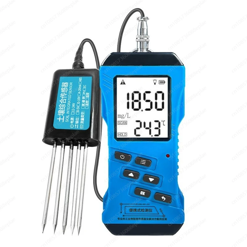 7 في 1 جهاز اختبار التربة السريع متر النيتروجين فوسفور البوتاسيوم N P K درجة الحموضة الرطوبة الرطوبة المغذيات الموصلية تستر EC متر #1