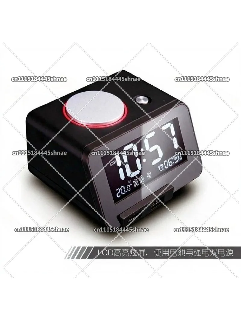 creative multi-function music alarm clock LED children's bedside silent luminous light