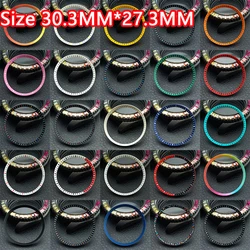 Mod watch copper chapter ring with NH35case replacement hard plastic/polished inner ring size 30.3 * 27.3mm watch accessories