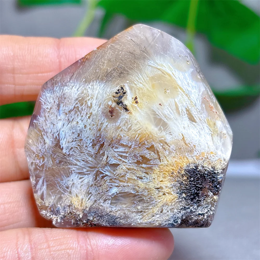 Rutile Agate Sphere Free Form Crystal Natural Stone Quartz Stone Minerals Home Decoration Reiki Energy Healing Luck Love Gifts