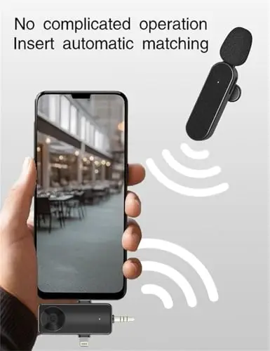 One to four wireless lair microphone compatible with Apple, Android, camera, computer, ultra-low delay, for short video creatio