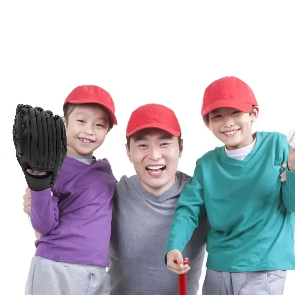 1Pcs Outdoor Sport Baseball Glove Baseball Training Practice Equipment Batting Gloves 10.5inch PU Leather view 5