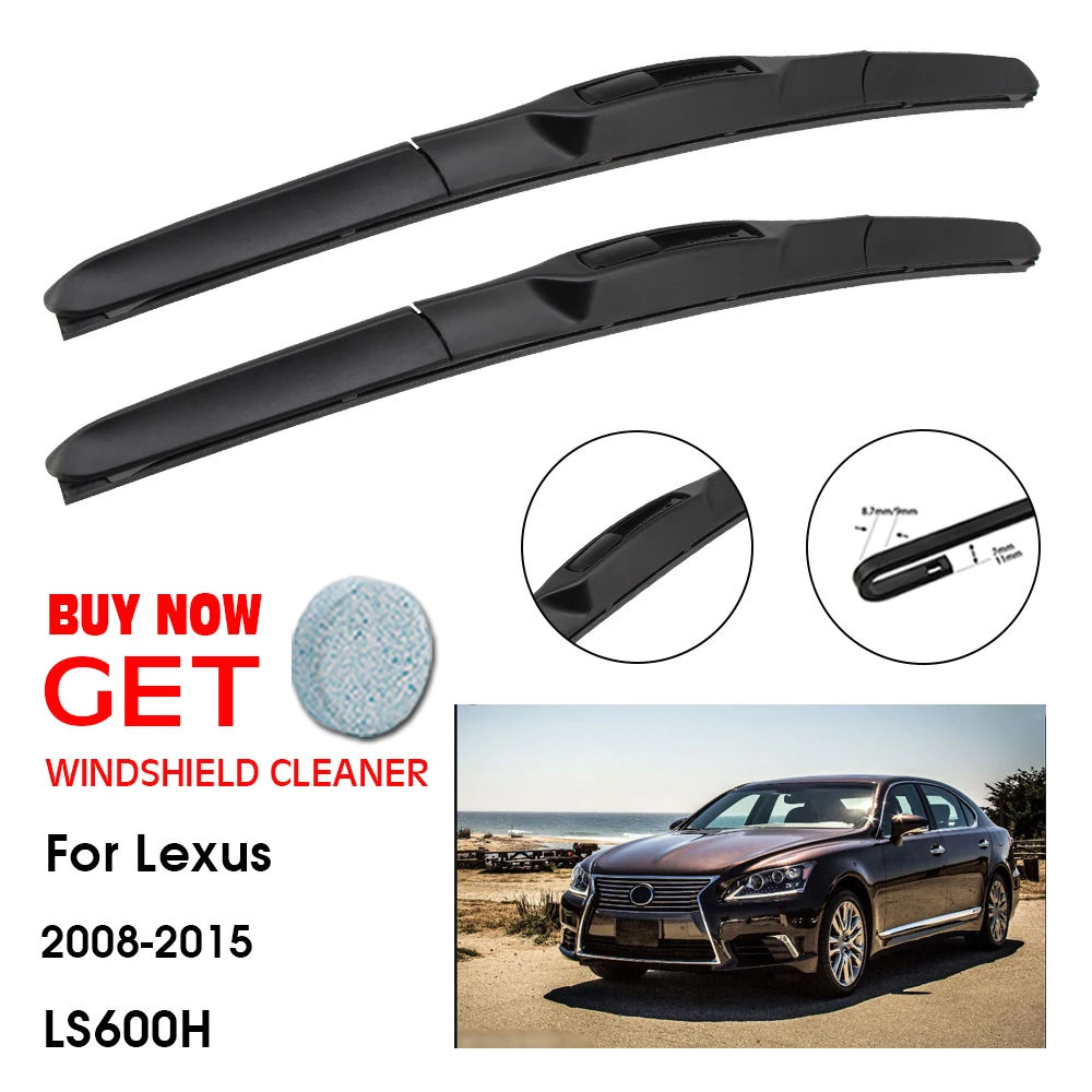 

Car Wiper Blade For Lexus LS600H 24"+17" 2008-2015 Front Window Washer Windscreen Windshield Wipers Blades Accessories