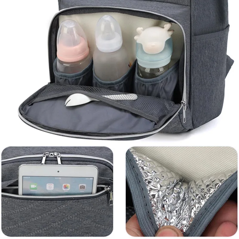 Maternity Bag For Baby Mummy Waterproof Lightweight Large Capacity USB Port Organizer For Stroller Baby Diapers Bags Backpack