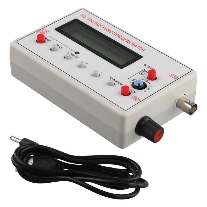 FG-100 DDS Function Signal Generator Frequency Counter 0.01Hz - 500Khz Signal Source Module