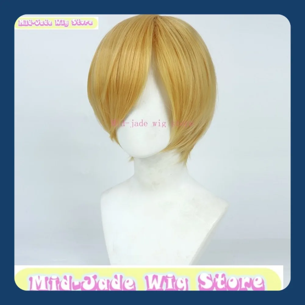 ミッドジェイドウィッグストア サンジウォーロードVer. コスプレウィッグアニメゲームロールプレイングハロウィンパーティー衣装小道具人工毛