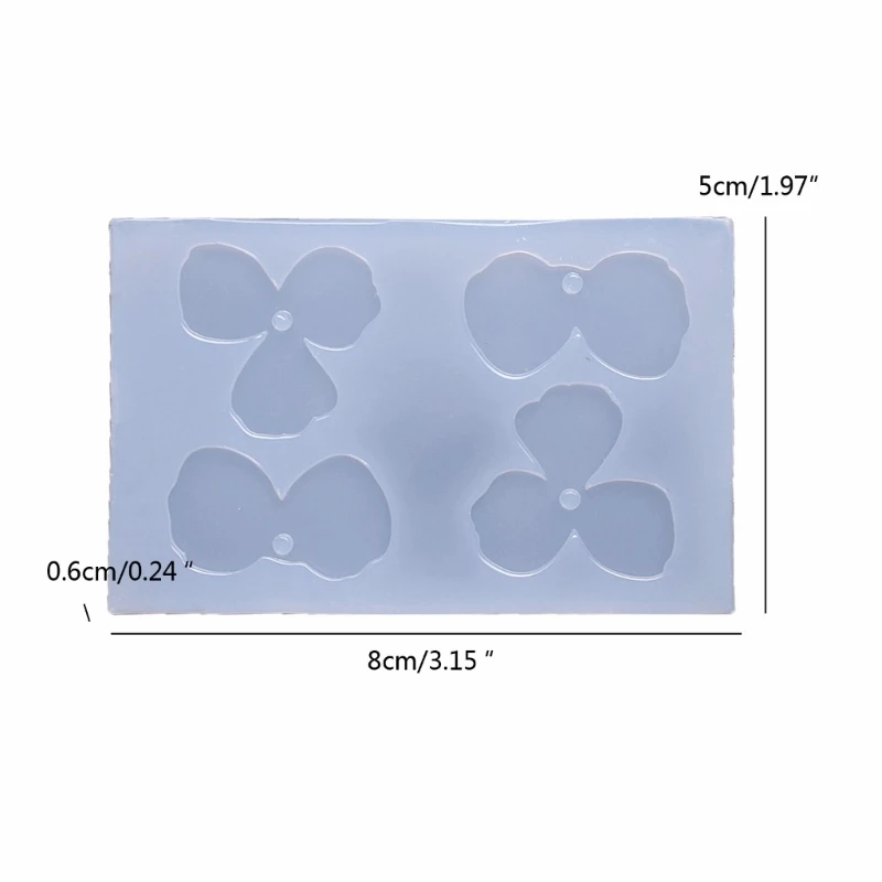 Brinco pétala flor molde silicone colar artesanal joias pingente molde a0kd