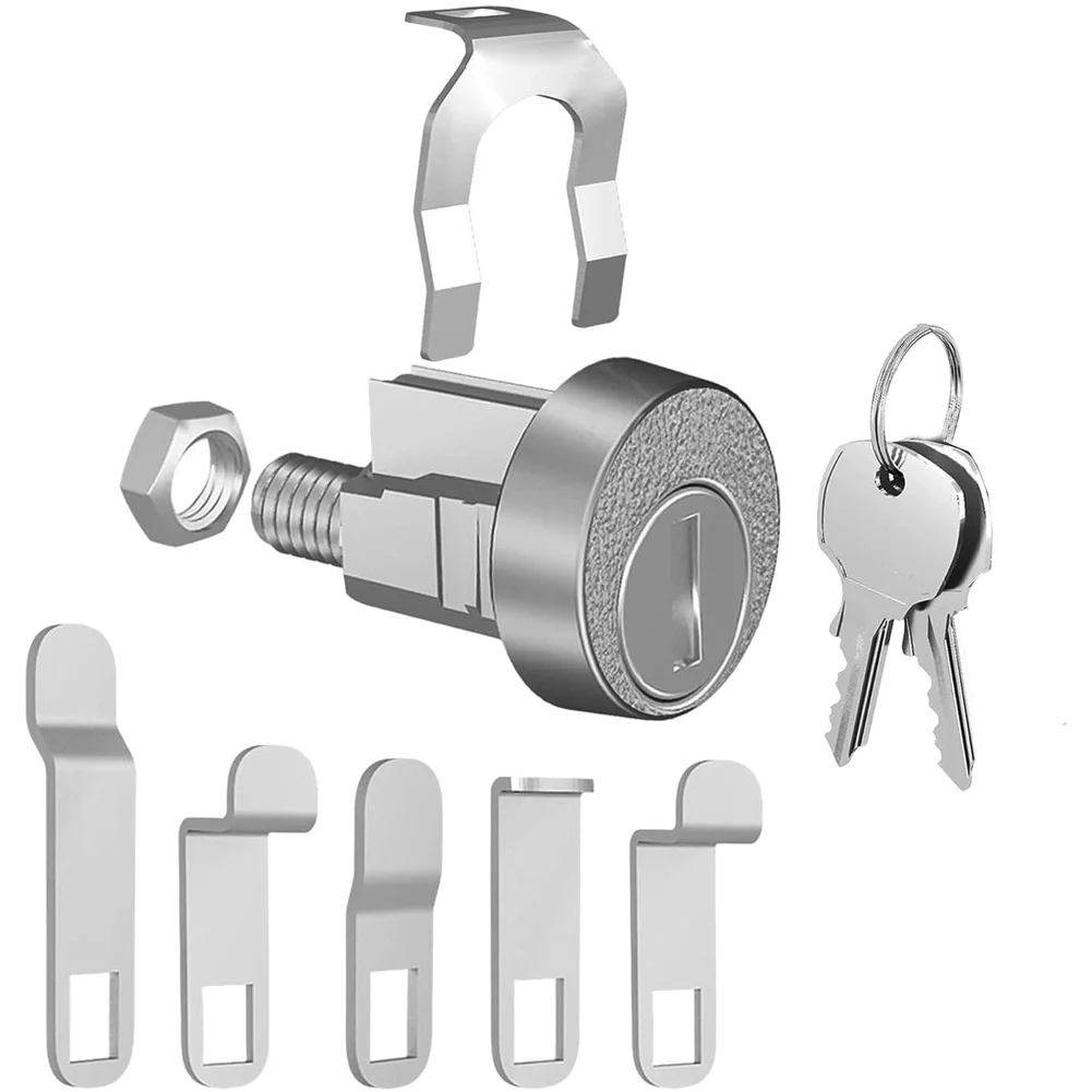 Zinc Alloy 5 Pin Tumbler Mailbox Lock for C9100 Replacement with OEM Spec Dimensions and Integrated Weather Shield