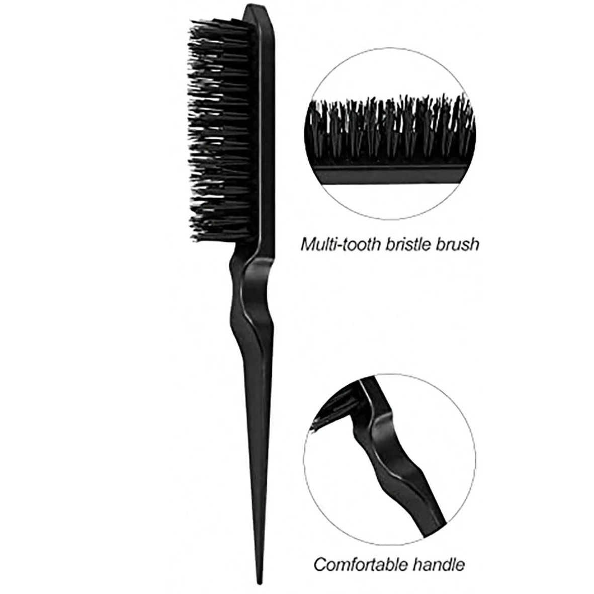 Sleek Ponytail Bun & Smoothing  Hairs, Flyaways, Edge Control - Backcombing