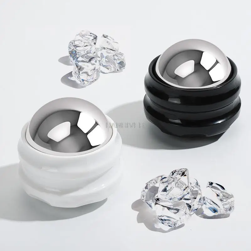 Stainless steel manual roller ice compress ice cold low temperature massage ball fitness muscle strain recovery massage ball