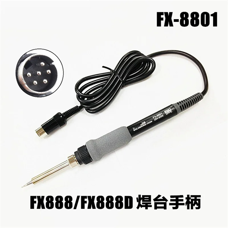 FX-8801 Soldering Iron Handle For Hakko FX-888 FX-888D Solder Station 6-Pin Solder Handle Replacement Tools