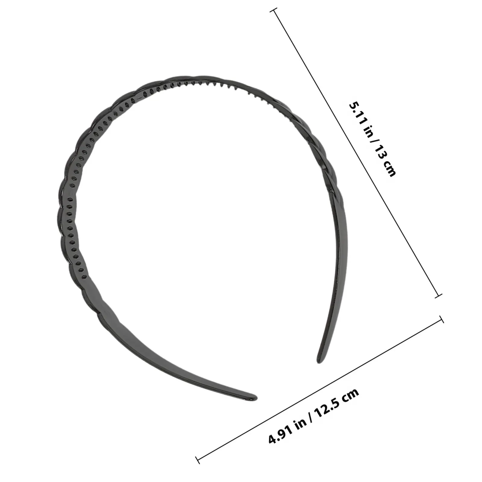 8Pcs Teeth Design Non-Slip Headbands for Women Plastic Hair Bands Workout Face Wash Hairband Women Headbands for Hair