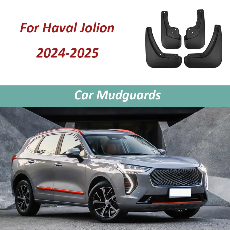 

Автомобильные брызговики для Haval Jolion 2024 2025, автоматические брызговики, переднее и заднее крыло, автомобильные аксессуары, 4 шт./компл., брызговики