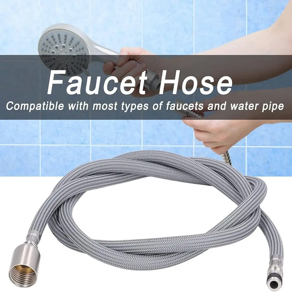 전문가용 150cm 풀아웃 수도꼭지 호스 세면대 주방 수도꼭지 부품 범용 텔레스코픽 워터 튜브 욕실용