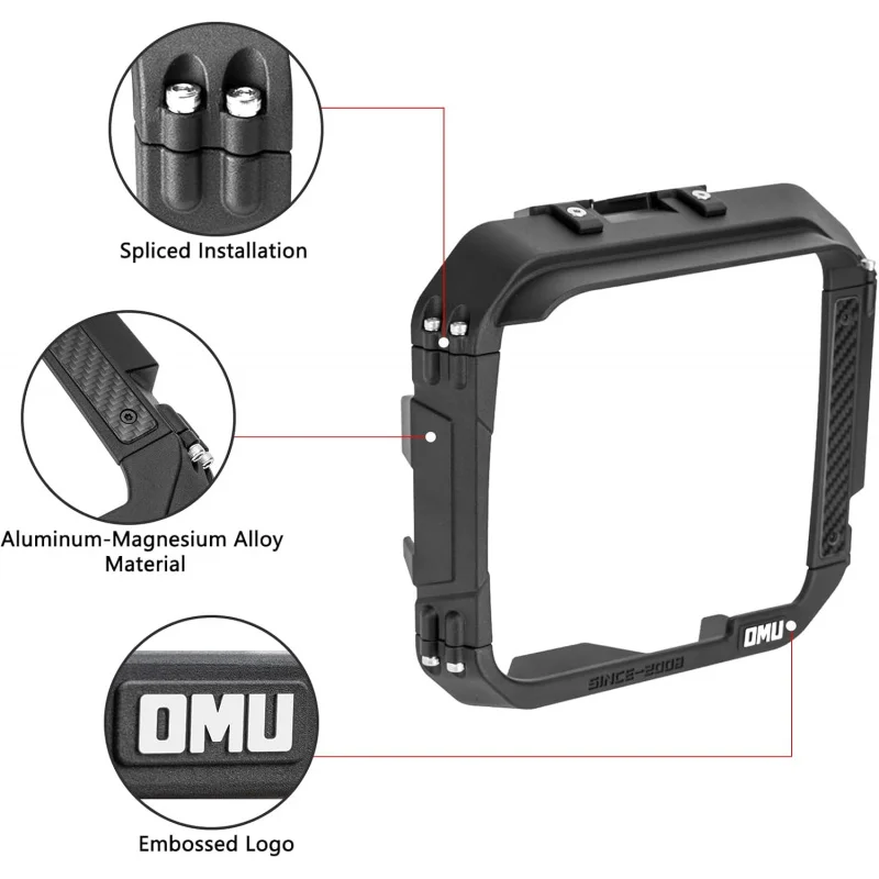 إطار درع المطر لمرآة الرؤية الخلفية من الألومنيوم LC4WD 4x4 مصمم خصيصًا لسلسلة OMU 2021-2024 فورد برونكو #3