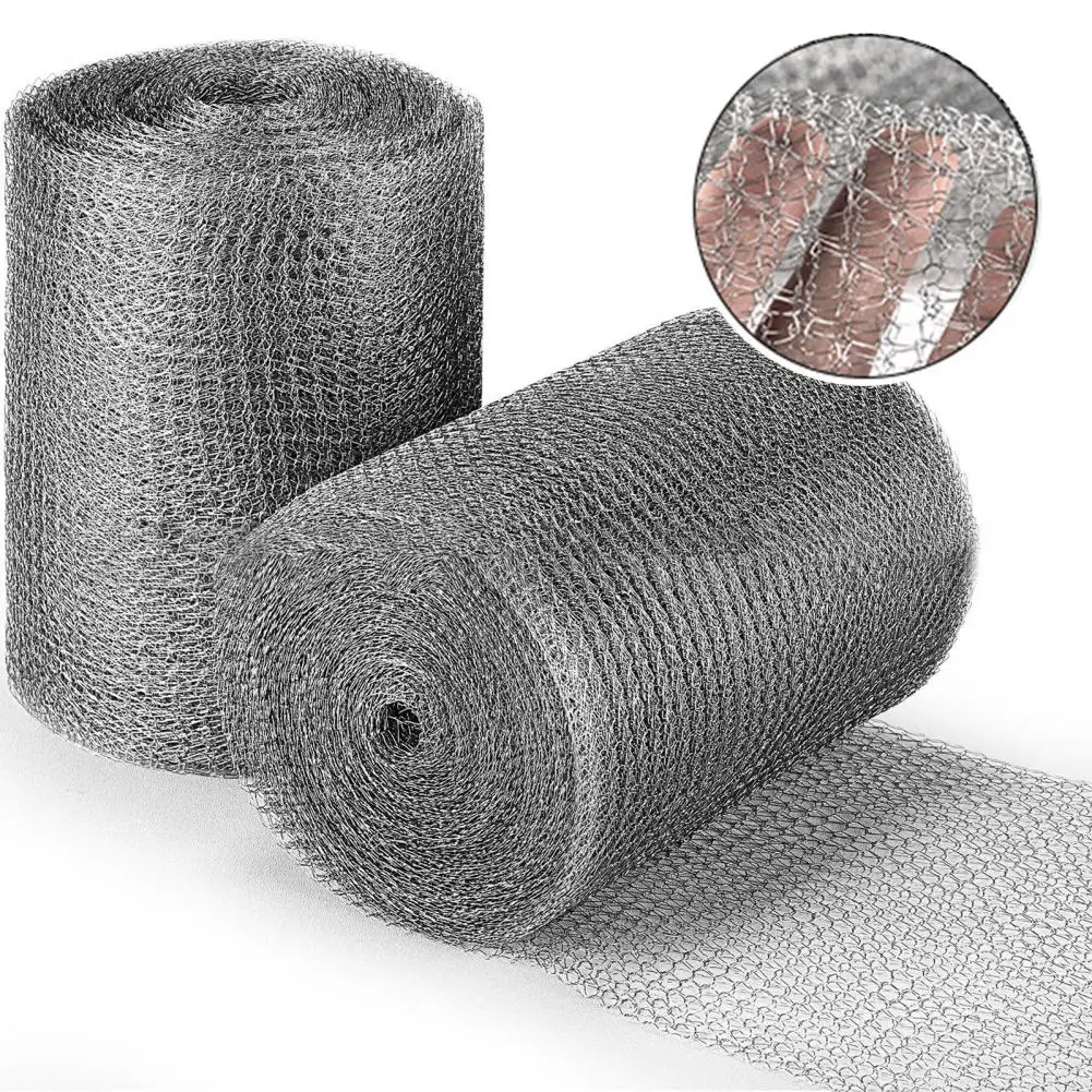 

Easy-to-cut Insect-proof Net Stainless Steel Mesh Double Layered Trap for Control Slug Barrier Garden Chicken for Garden