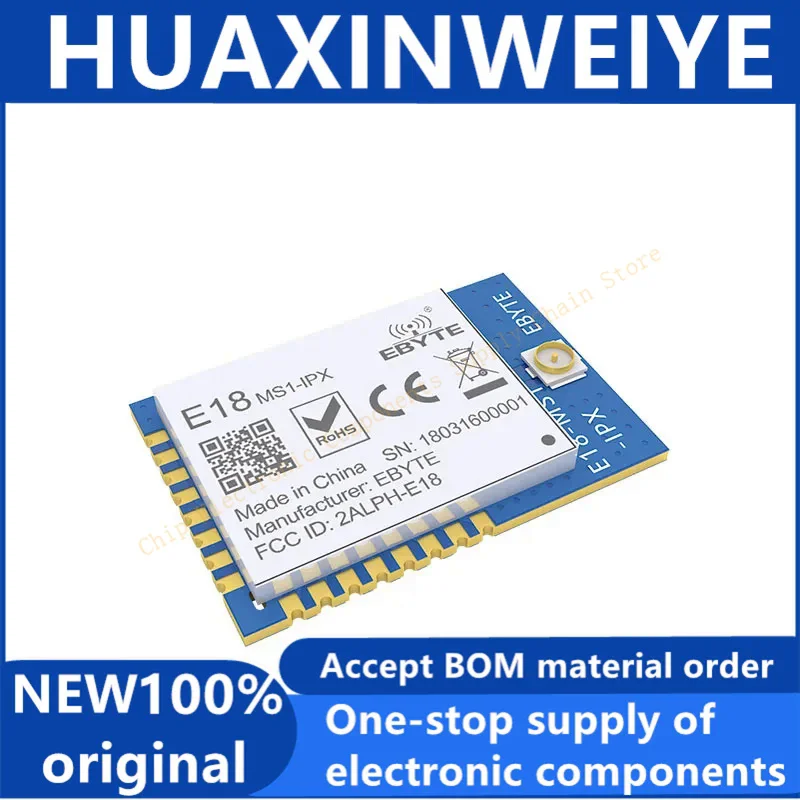 Módulo E18-MS1-IPX CC2530 ZigBee RF 2,4 GHz 4dBm, transmisor y receptor inalámbrico de larga distancia IO, antena IPEX SMD