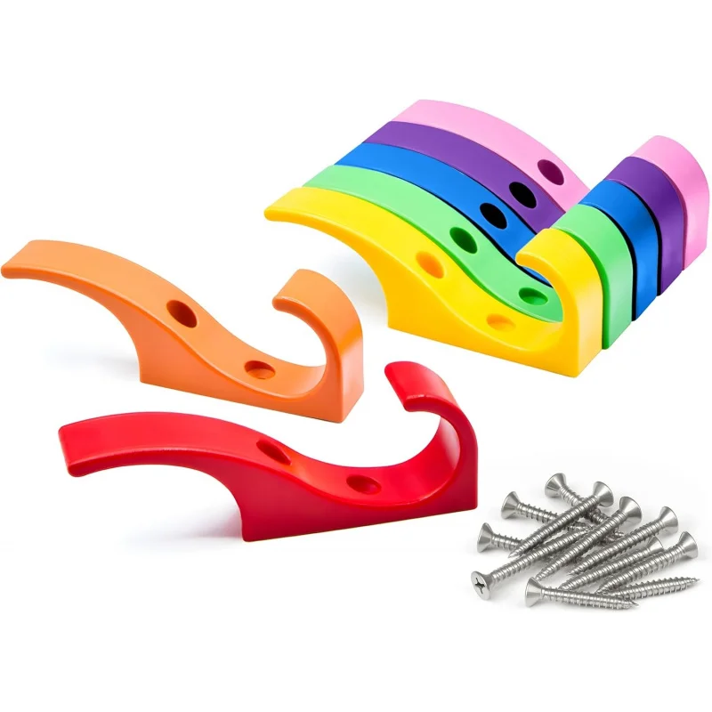 Mini Hook7 Set of Items for Hanging Coats, Jacket, Backpack, Baseball Cap, Ideal Hook for Bathroom Robes and Towels
