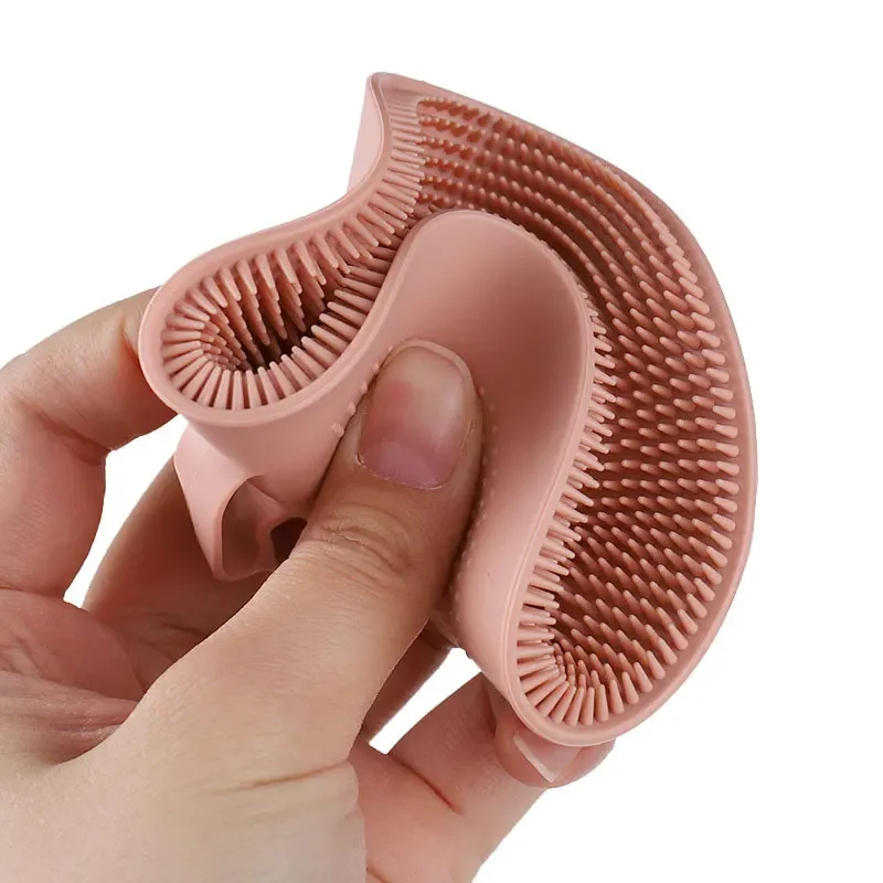 Silicone bath brush easy to bubble food grade silicone material does not harm the skin non-slip baby bath brush scrub bath brush