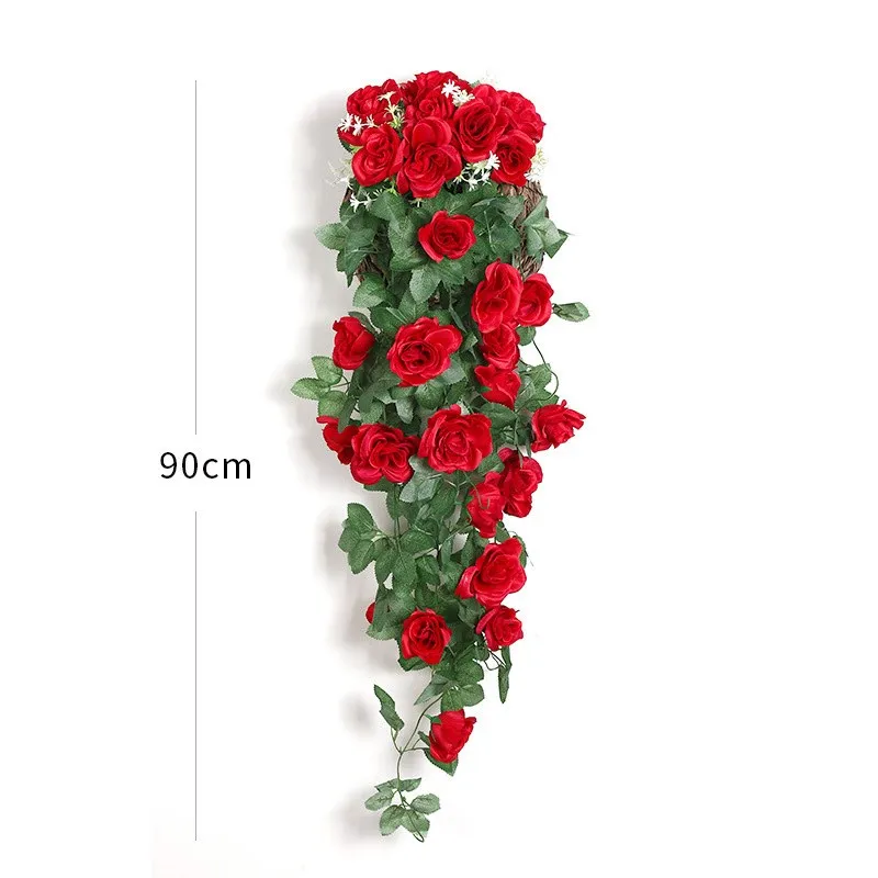Kunstbloemen Rotan Nepplanten Wijnstok Decoratie Muuropknoping Rozen Home Decor Accessoires Bruiloft Decoratieve Krans - afbeelding 1