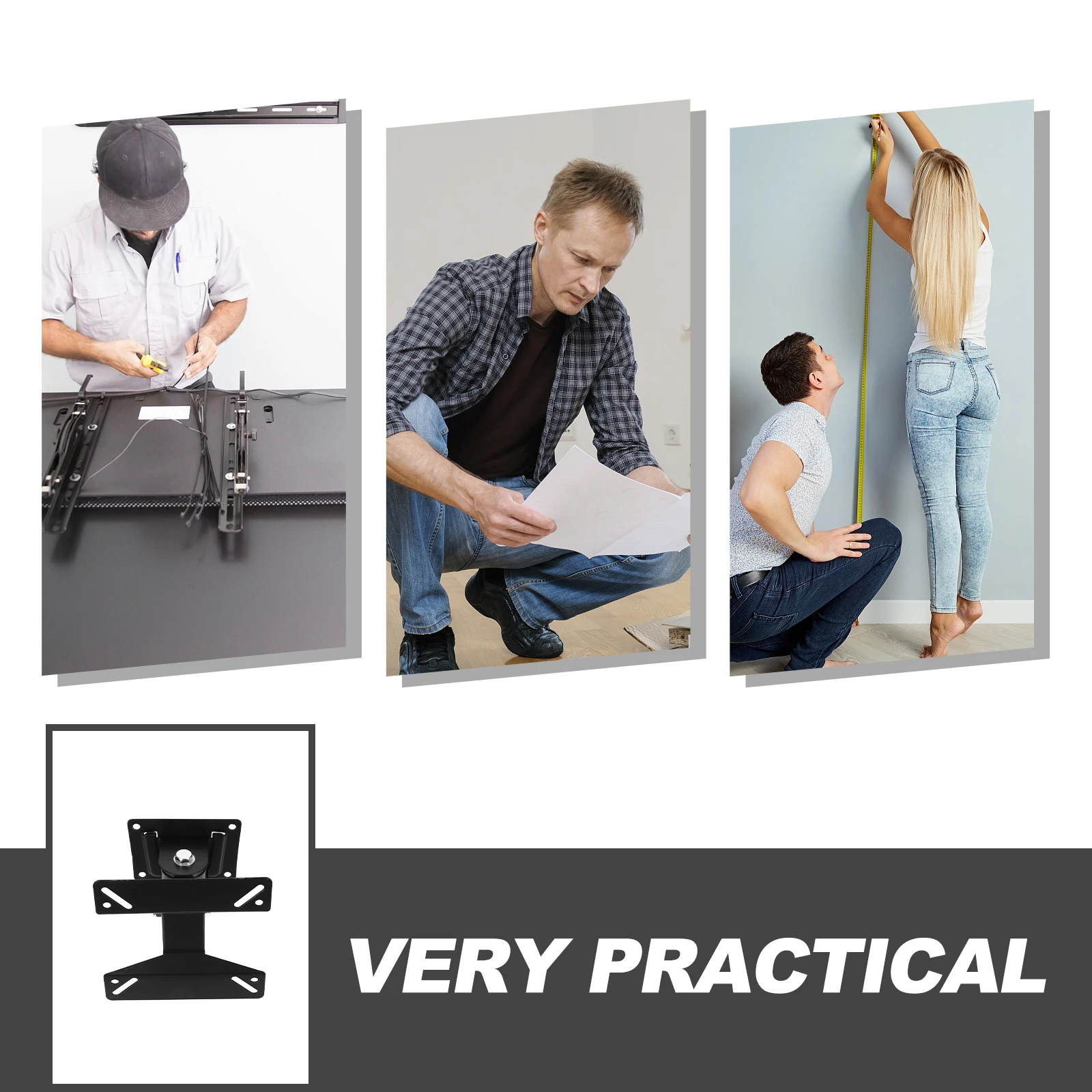 

Wall Mounted Bracket Heavy Duty Iron Corner Stand Living Room Bedroom Office Floating Stand Strong Sturdy Safe Welding