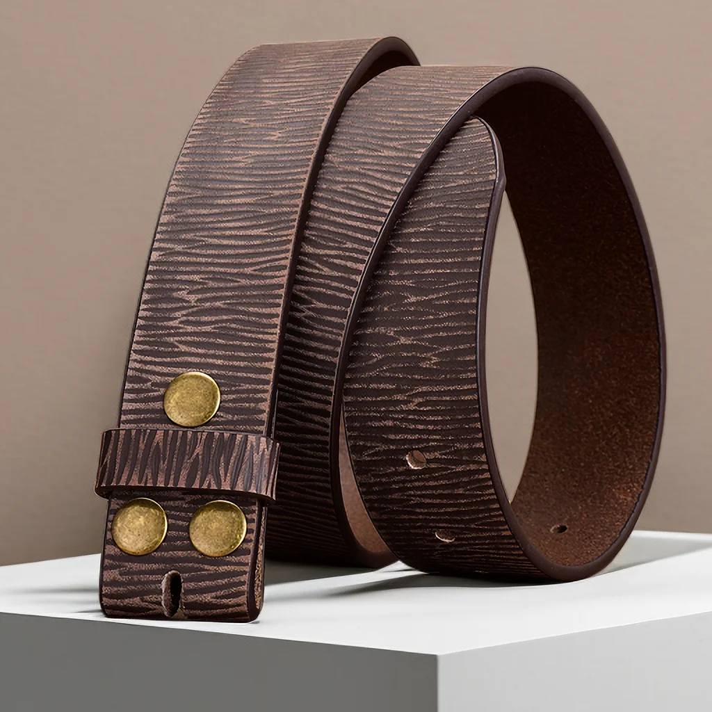حزام جلد مشبك خمر للرجال ، هدية مثالية للأباء والأزواج #5