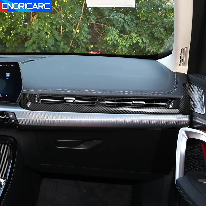 

Стайлинг автомобиля центральная консоль кондиционер Выходная рамка украшение для BMW X1 U11 2023 2024 LHD Крышка вентиляционного отверстия кондиционера отделка