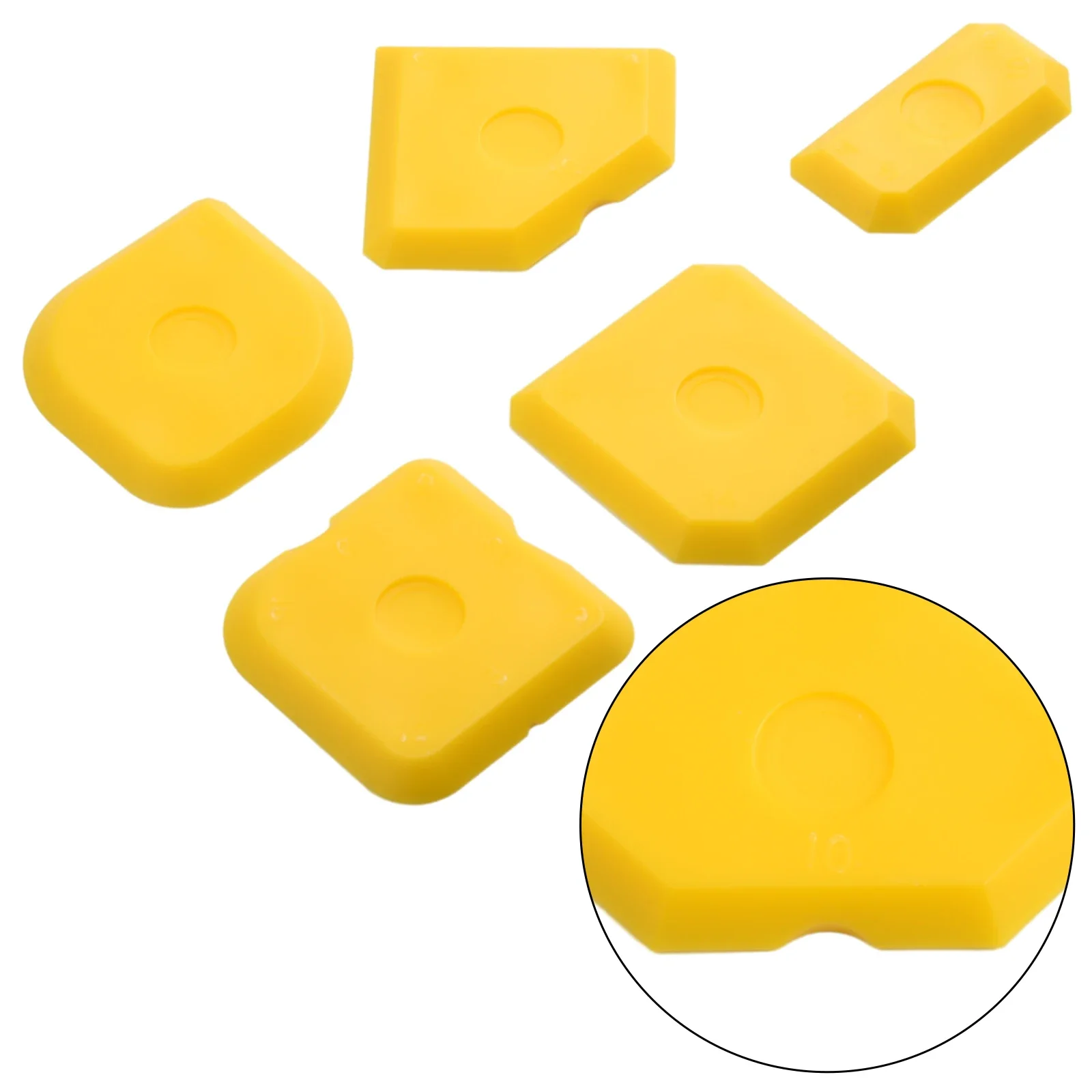 5pcs Silicone Applicator Scraper Sealant Smooth Remover Tool Finish Kit Caulk Tile Grout Grout Remover Home Caulking Tool