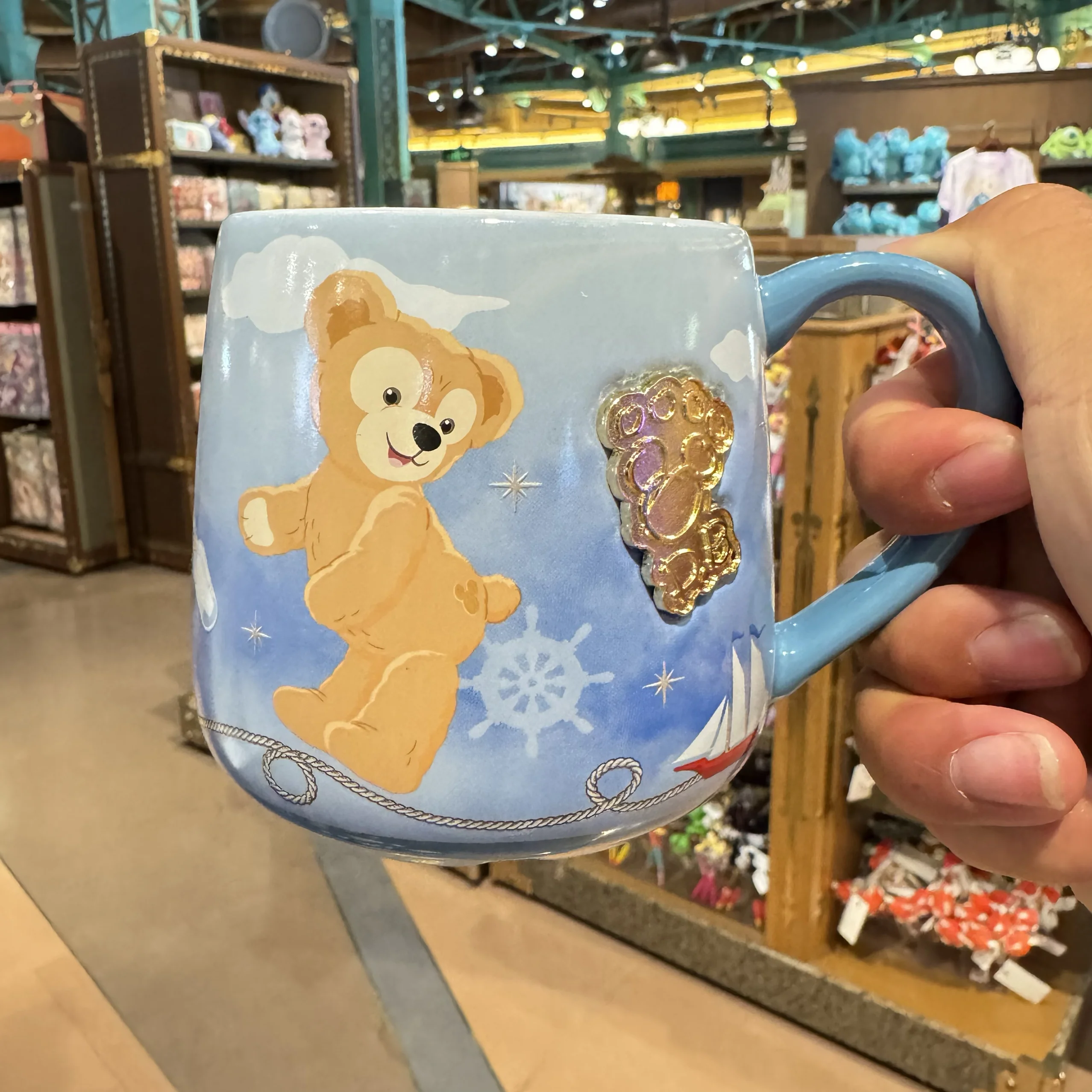 상하이 디즈니 더피와 친구들 StellaLou & LinaBell 세라믹 머그 - 소녀들을 위한 생일 선물 또는 기념품