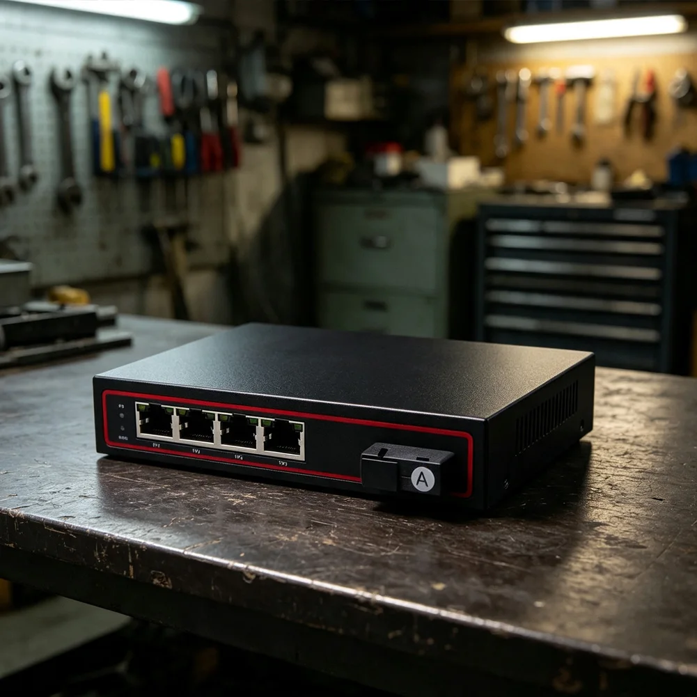 For Uninterrupted Surveillance Gigabit Fiber Transceiver Self Healing Network Solution Electrical Socket Automatic Fault Bypass