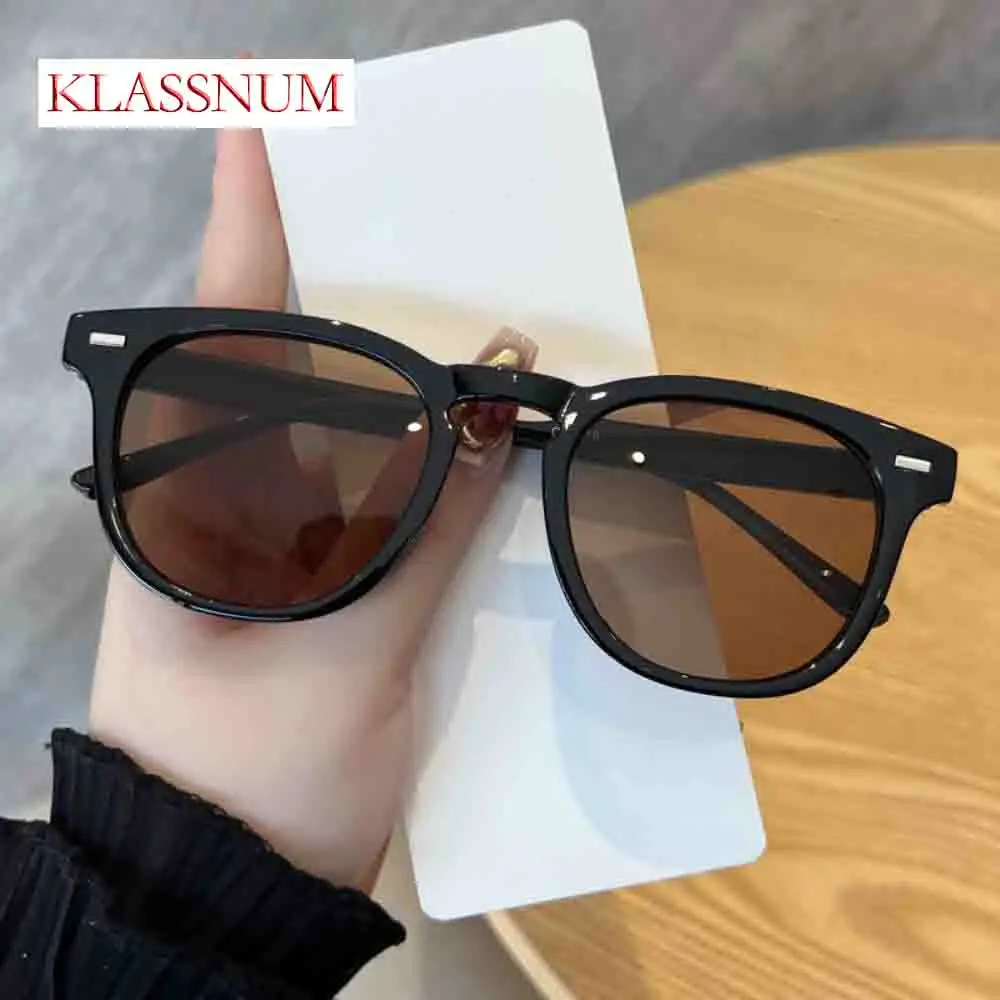 

KLASSNUM модные роскошные брендовые дизайнерские солнцезащитные очки «кошачий глаз» для мужчин и женщин, летние путешествия, пляжные вечерние солнцезащитные очки UV400