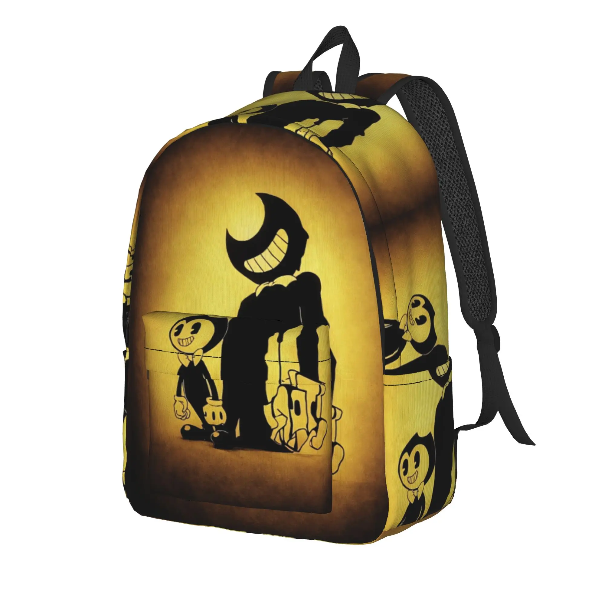 B-Bendys And The Dark Revival Backpack  Outdoor Backpacks Female Design Durable High School Bags Modern Rucksack
