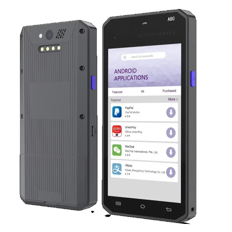 A80 touchscreen mobile with Android nfc reader