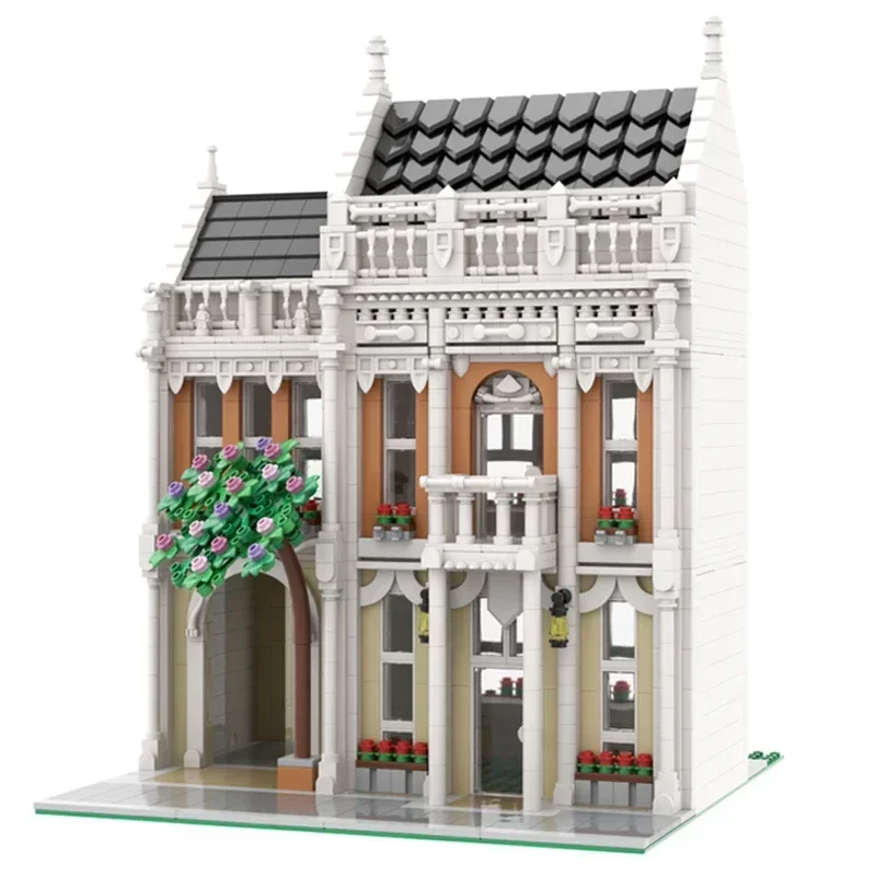 MOC-Blocos de Construção Para Crianças, Street View Modular, Boutique, Tijolos Técnicos, Montagem DIY, Brinquedos De Construção, Presentes De Férias