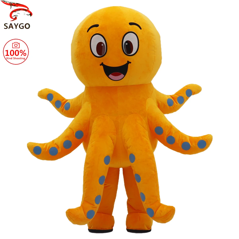 

SAYGO осьминог надувной костюм талисман парад взрослый персонаж косплей животное день рождения Хэллоуин вечеринка событие плюшевый комплект