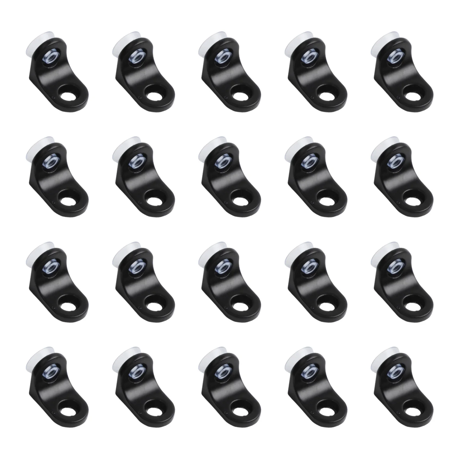 Set of 20 Shelf Pins for Kitchen Cabinet and Practical Easy Installation Suitable for Glass Shelves Suction Cup Included