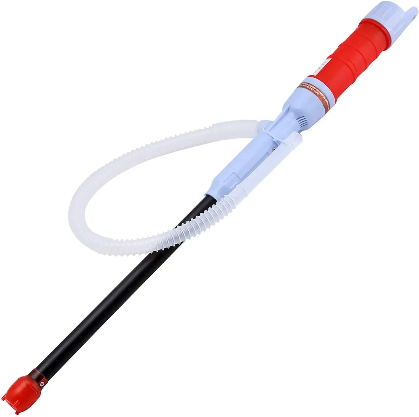 (Red) Battery Operated Electric Siphon Oil Water Petrol Liquid Transfer Pump Hand Pipe