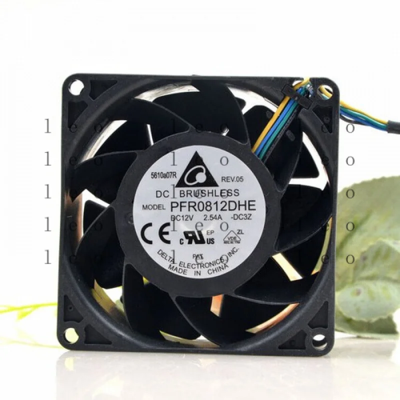 

FF 1 шт. для Delta PFR0812DHE 12 В 2,54 А 8038 8 см 4-проводной охлаждающий вентилятор