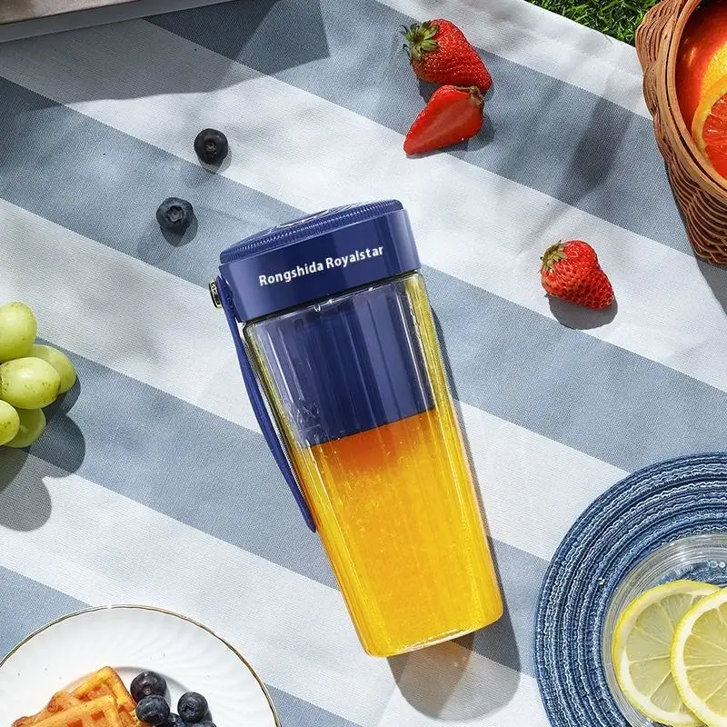 

Портативная беспроводная мини-соковыжималка, бытовая маленькая соковыжималка, лезвие из нержавеющей стали, кухонная машина с питанием от батареи