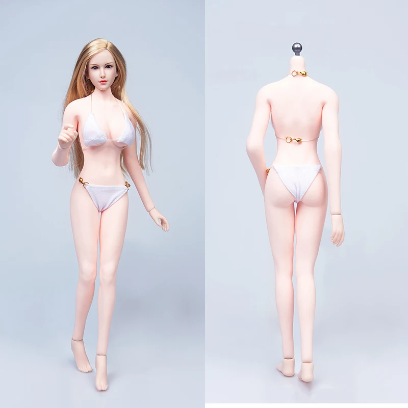 

NewTech G001 1/6 Female Soldier Big Breast Pink Skin With Stainless Steel Skeleton Body Model 12'' Action Figure Seamless Dolls