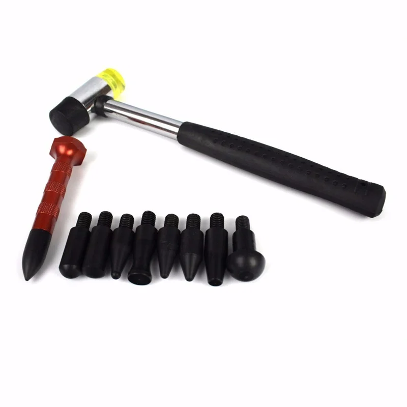 

Car Dent Removal Tools Paintless Dent Removal Tap Down Dent Remover Double Head Rubber Hammer Auto Repair Tool