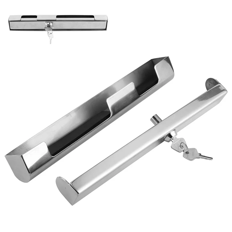

A51K-Stainless Steel Adjustable Clamp Lock For Outboard Boat Motors, Universal Engine Security