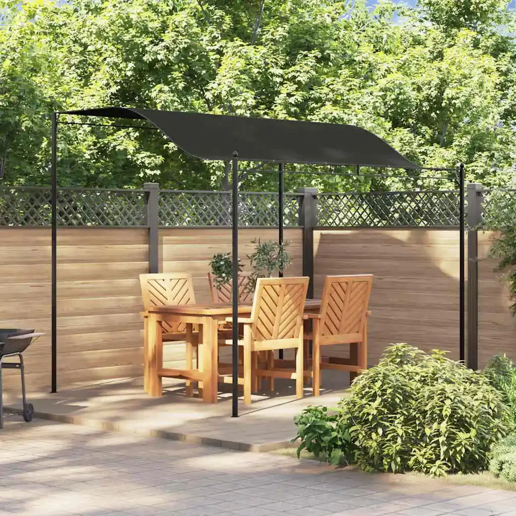 Vidaxl Anthracite Sunshade Awning 3X2.4 M Outdoor Products Sunshade And Rainproof Outdoor Decoration