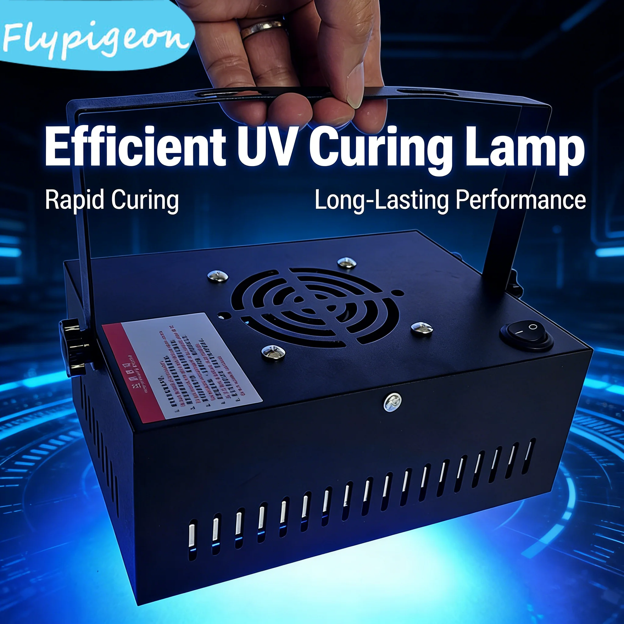 365nm 405nm Condenser Cup Air Cooled UV Curing Lamp High Intensity Portable LED UV Light for UV Adhesive Green Oil Ink Curing